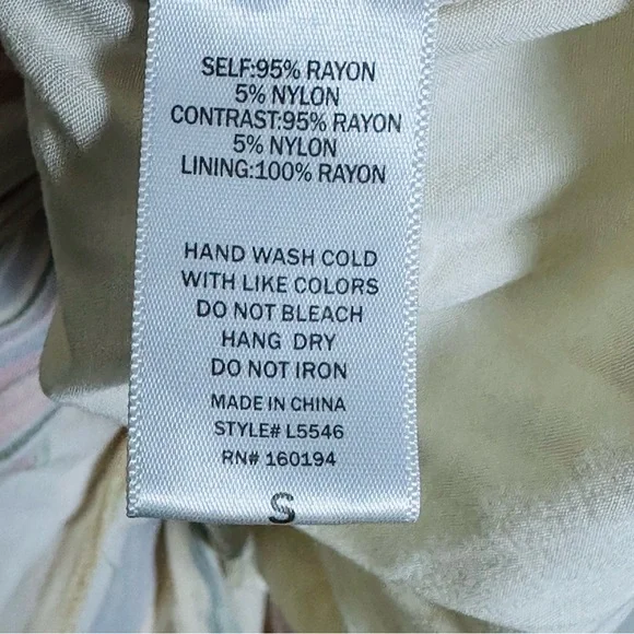 Anthropologie By Together Striped Multicolor Maxi Dress S Square Neck Smocked - Picture 8 of 8